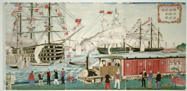 Hafen von Yokohama 1872